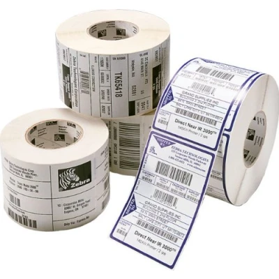 Abbildung von Zebra 3006325 (Z Select 2000T) (102 mm x 38 mm) 4 Rollen Schwarz bis weiß Etikett