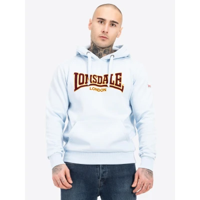 Abbildung von Lonsdale Herren Kapuzensweatshirt schmale Passform Hooded Classic LL002, Soft Sky, 3XL
