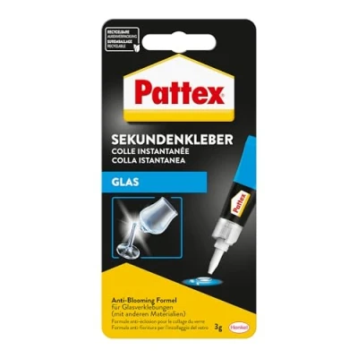 Abbildung von Pattex 1865947 PSV1C Sekundenkleber Glas, 3 g