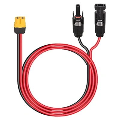 Abbildung von CERRXIAN 60cm 12AWG Solarstecker auf XT60 Buchse Solarpanel Kabel für RV Portable Power Station, Lipo Batterie