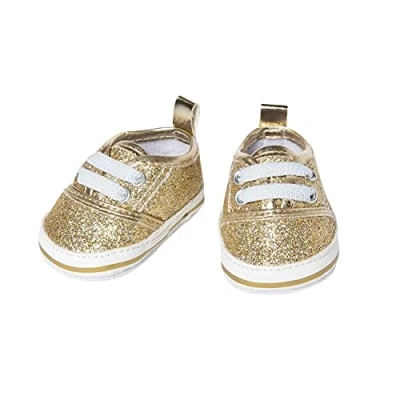 Abbildung von Puppen Glitzer Sneakers, gold, Gr. 38 45 cm