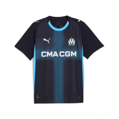 Abbildung von Puma Olympique de Marseille 25/26 Auswärtstrikot Herren Mit Other Pattern Navy/Luminous Blue Größe: M