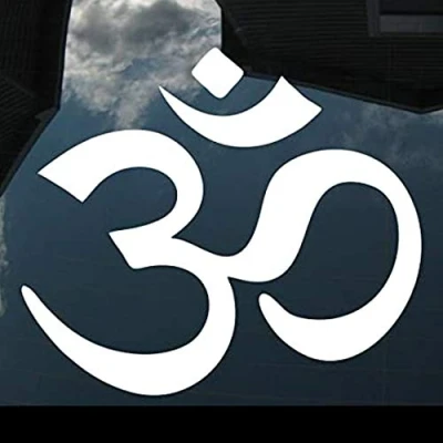 Abbildung von Goa Zeichen Om 20cm Autoaufkleber Auto Aufkleber Decal Sticker von SUPERSTICKI® aus Hochleistungsfolie für alle glatten Flächen UV und Waschanlagenfest Profi Qualität