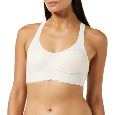 Abbildung von sloggi Damen ZERO Feel Lace Top Bustier, Angora, XS