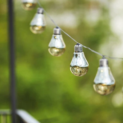 Abbildung von LED Lichterkette Glow, zehnflammig, rauchgrau