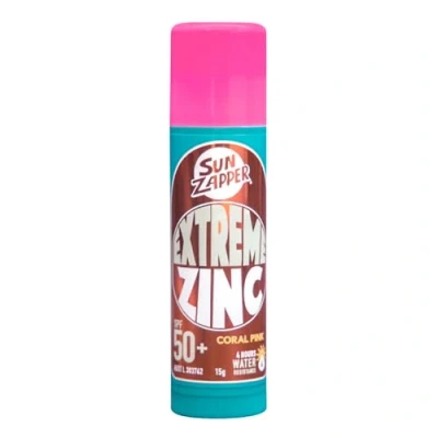 Abbildung von Sun Zapper Zinc Stick Rosa Farbe Sonnenschutz LSF 50+ Australische Sonnencreme