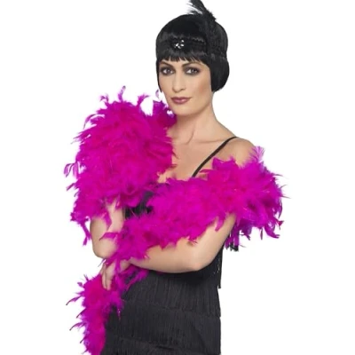 Abbildung von Smiffys Deluxe Boa, Purpurrot, Feder, 180cm, 80g