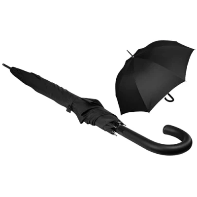Abbildung von iX brella Stockregenschirm Fiberglas, XL 110 cm groß, stabil, mit Automatik, überschlagfähigem Dach windproof schwarz