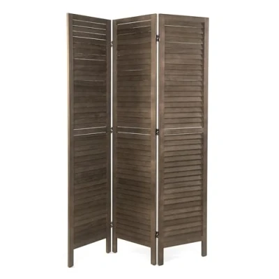 Abbildung von DESIGN DELIGHTS Paravent RAUMTEILER &quot;COTTAGE&quot;, 3 teilig, Holz, Paravent, Farbe: coffee