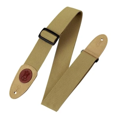 Abbildung von Levy&#039;s Gitarrengurt aus Baumwolle, 5,1 cm breit, hellbraun