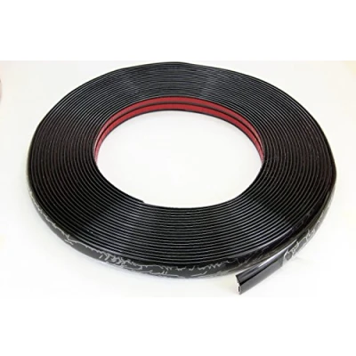 Abbildung von phil trade Schwarze Zierleiste 20mm 15m selbstklebend universal Auto Kontur Leiste schwarz