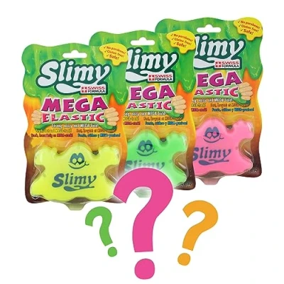 Abbildung von Slimy® Knete Mega Elastic 150g (1 tlg), lustige Dose mit Gürtel Clip