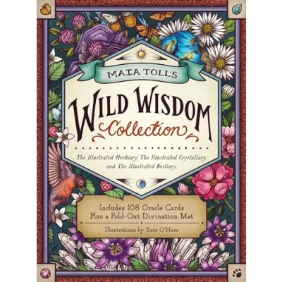 Abbildung von Maia Toll&#039;s Wild Wisdom Collection: The Illustrated Herbiary, Crystallary, and Bestiary; a Three Book Set; Includes 108 Oracle Cards plus Fold Out Divination Mat