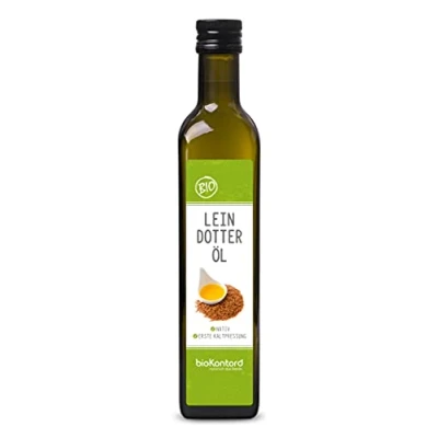 Abbildung von Leindotteröl BIO 500ml I nativ und kaltgepresst 100% natürlich Rohkostqualität von bioKontor