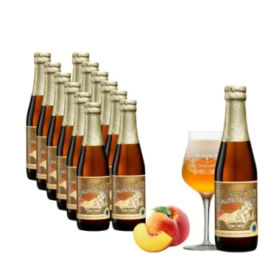 Abbildung von 12 x 0,25l Lindemans Pecheresse fruchtiges Lambic Bier aus Belgien