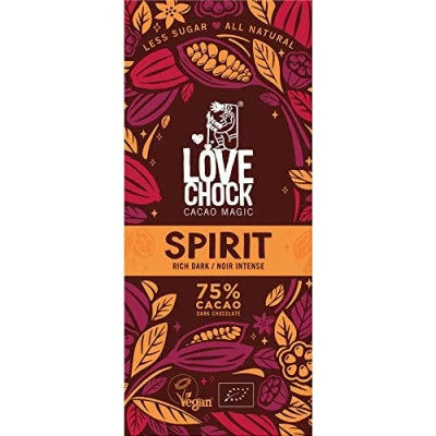 Abbildung von Lovechock Tafelschokolade Spirit, Zartbitter 75%, vegan, 70g (2)