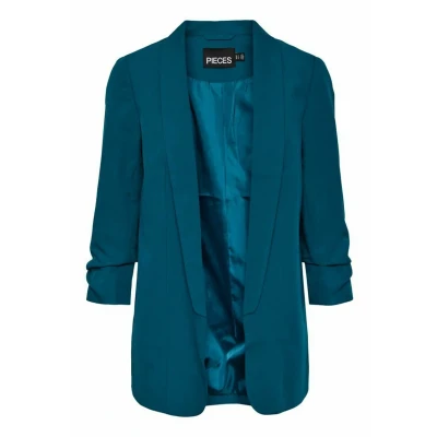 Abbildung von PIECES Damen Pcboss Noos 3/4 Blazer, Deep Lagoon,XS