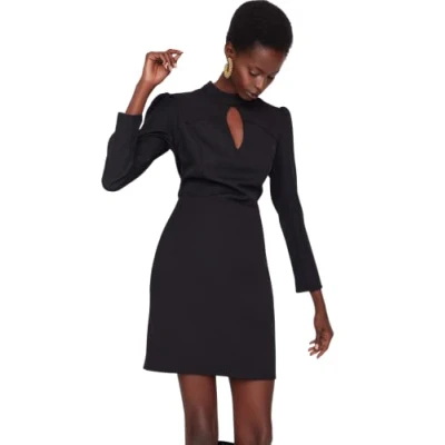 Abbildung von Trendyol Women&#039;s Detailed of The Red Collar Dress, Black, 38