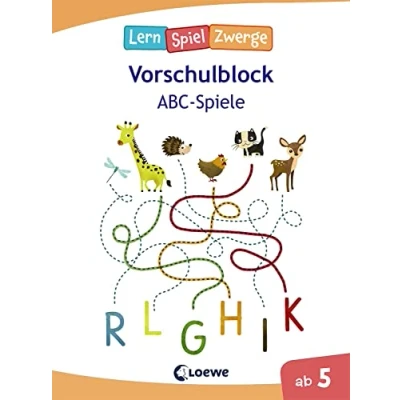 Abbildung von Die neuen LernSpielZwerge ABC Spiele: Vorschulblock ab 5 Jahre Lernspiele und Übungen zum Buchstabenlernen für Kindergarten Vorschule