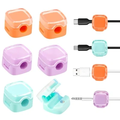 Abbildung von MXTIMWAN 6 Stück Kabelhalter Schreibtisch Selbstklebend, Ladekabel Organizer, Kabelmanagement Schreibtisch, Cable Clips, Magnetische Kabelclips für Nachttisch, Ladekabel, USB, AudioKabel
