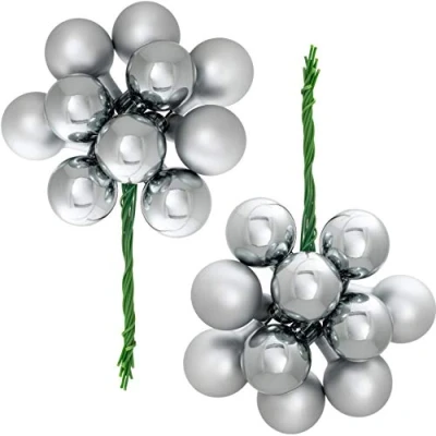 Abbildung von WeRChristmas Kugel, Silber, 2,7 cm