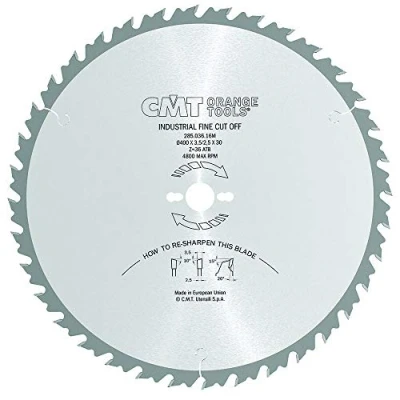 Abbildung von CMT Orange Tools Kreissägeblatt HW 400 x 3,5 / 2,5 30 Z=36 10 ATB 285.036.16M für ausrissfreie Längsschnitte