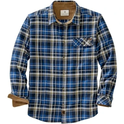 Abbildung von Legendary Whitetails Herren Buck Camp Flanell Langarm Plaid Button Down Freizeithemd Cordbündchen, Liberty Gold Plaid, L