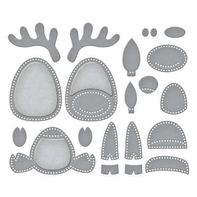 Abbildung von Spellbinders Felt Reindeer Etched Dies (S7 259)