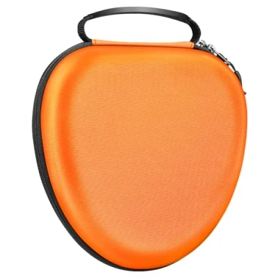 Abbildung von Fintie Tasche Kompatibel mit AirPods Max Kopfhörern, Ersatz Reiseschutz Aufbewahrungstasche Hülle Case Auto Wake/Sleep, Orange