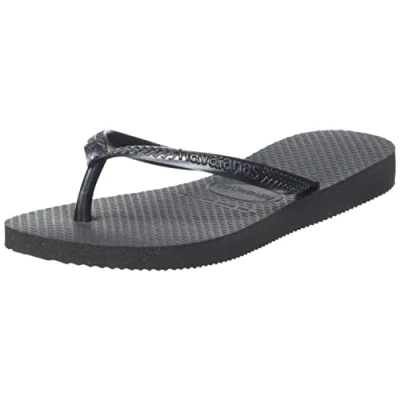 Abbildung von Havaianas Mädchen Slim (Mini Me) Flipflop, Schwarz, 29/30 EU