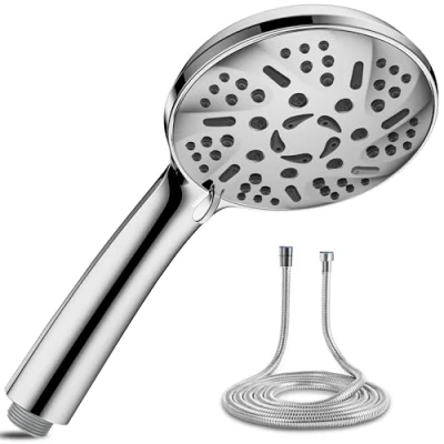 Abbildung von Magichome Duschkopf mit Schlauch 59&quot;, Hochdruck 9 Strahlarten, Handbrause Hochwertige Verchromung Sparduschkopf Wassersparend Duschbrause,Chrom