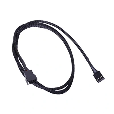Abbildung von Phobya 4Pin PWM Verlängerung 90cm Schwarz Kabel Lüfterkabel und Adapter