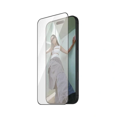 Abbildung von SAFE. by PanzerGlass® Displayschutz Schwarz Rahmen für iPhone 16 Pro Ultra Wide Fit