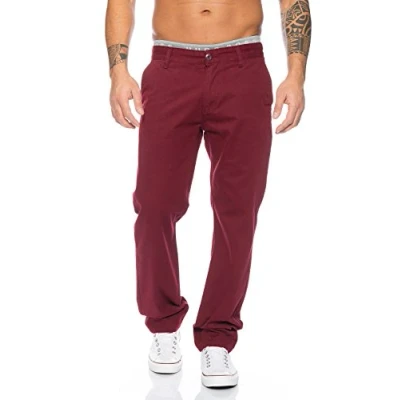 Abbildung von Rock Creek Herren Chino Hose Herrenhose RC 2083 [Bordo W31 L32]
