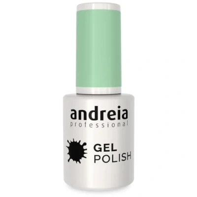 Abbildung von Andreia Professional Semi Permanenter Nagelgel Lack für UV/LED Lampe Intensiver Glanz und 4 Wochen haltbare French Manicure Lackierung Farbe 286 Grün Blautöne 10.5 ml