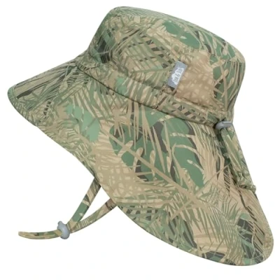 Abbildung von Jan &amp; Jul Jungen Schnell trocknender Sonnenhut mit Nackenschutz für Schwimmen, Abenteuermütze Kinder (XL: 5 12 Jahre, Jungle Safari)