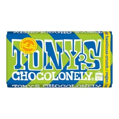 Abbildung von Tony&#039;s Chocolonely Fairtrade Dunkle Schokolade Cremige Haselnuss, 180g