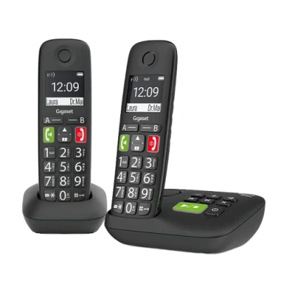 Abbildung von Gigaset E290A DUO Schnurlose Senioren DECT Telefone Anrufbeantworter Schnurloses Telefon