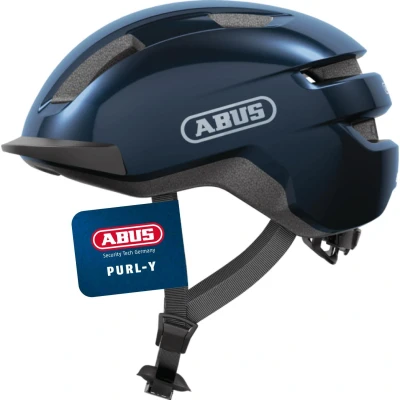 Abbildung von ABUS Fahrradhelm PURL Y geeignet für E Bike und S Pedelec stylisher NTA Schutzhelm Erwachsene Jugendliche Blau, Größe M