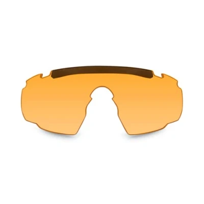 Abbildung von Wiley X Saber Advanced Schießbrille &amp; Sportbrille Herren Perfekt als Laufbrille Fahrradbrille MTB Brille │ 100% UVA/UVB Schutz Nur Gläser (Helles Orange)