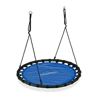 Abbildung von relaxdays Nestschaukel 120cm, Blau