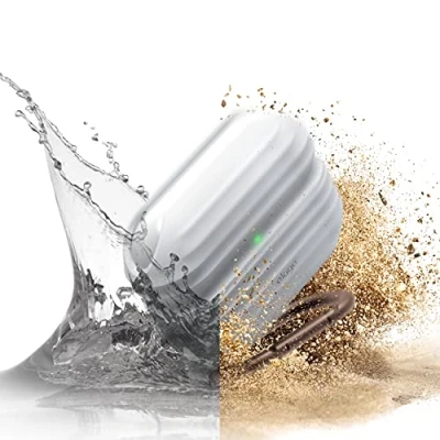 Abbildung von elago wasserdichte Hülle Kompatibel mit Apple AirPods Pro 2 (2022) und 1 Perfektes Siegel, Staubdicht, Stoßfest Schutzhülle [Passform Getestet] (Nachtleuchtend Blau)