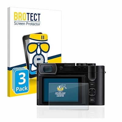 Abbildung von BROTECT Entspiegelungs Schutzglas für Leica Q3 / 43 (3 Stück) Schutz Folie Panzerfolie Glas Matt [Extrem Kratzfest 9H, Anti Reflex]