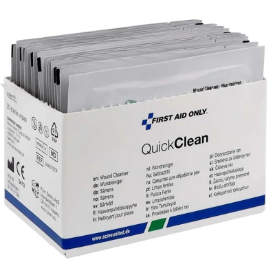 Abbildung von FIRST AID ONLY Wundreinigungstücher Quick Clean 20 cm x 12.5
