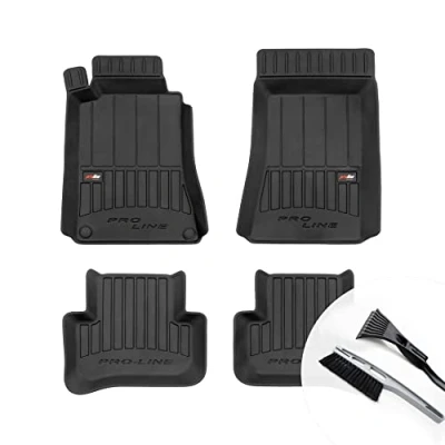 Abbildung von moto MOLTICO 3D Gummimatten Auto Fußmatten Gummi Automatten 4 teilig Set passend für Mercedes Benz C Klasse W203 2000 2007