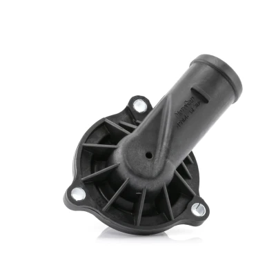 Abbildung von GATES TH46487G1 Kühlwasserthermostat 87 mit Dichtungen Gehäuse AUDI: A6 C6 Allroad, Limousine, A4 B7 VOLKSWAGEN: Touareg I