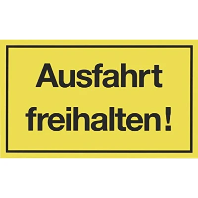 Abbildung von Metafranc Hinweisschild &quot;Ausfahrt freihalten!&quot; 300 x 200 mm / Beschilderung Infoschild Verbotsschild Halteverbot Parkverbot Grundstückskennzeichnung Gewerbekennzeichnung 500270