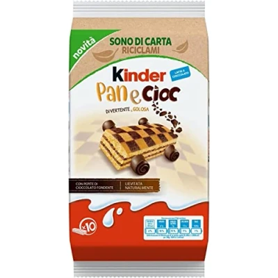 Abbildung von 6x Kinder Ferrero panecioc Kuchen mit Schokolade kekse riegel cookies 290g