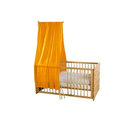 Abbildung von Bio Baby Betthimmel 100% Baumwolle (kbA) GOTS zertifiziert, Ringelblume, 115 x 300 cm