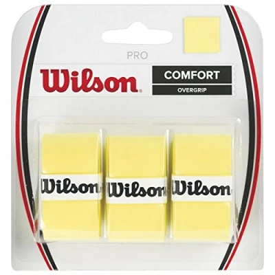 Abbildung von Wilson Tennisrackerschlägergriffschutz, Gelb, Synthetisches Gummi oder silikonähnliches Material, Einfarbig, Leicht, Tennisschläger